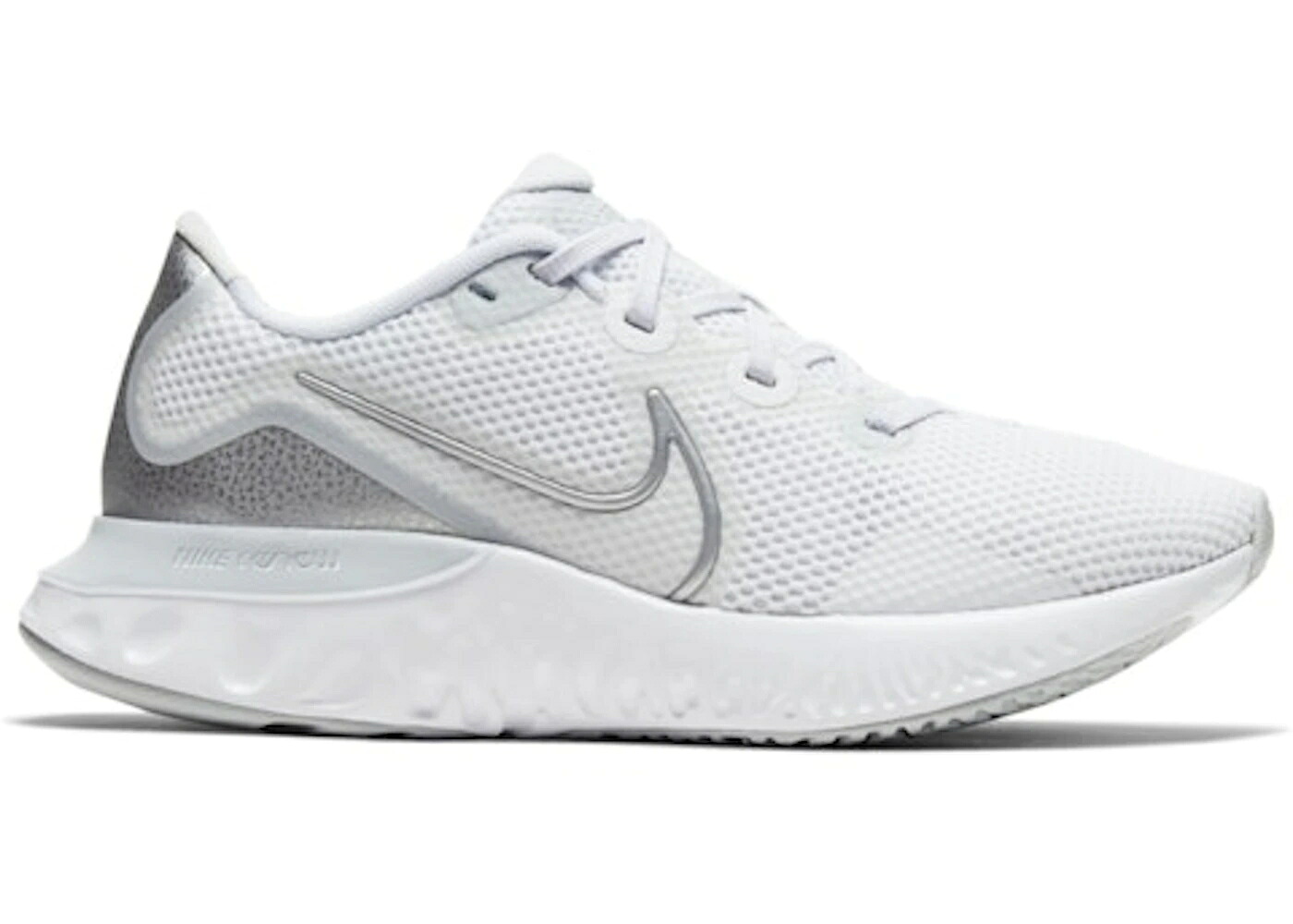 ナイキ ラン ピュア プラチナム 白色 ホワイト WOMEN'S スニーカー レディース NIKE RENEW RUN PURE PLATINUM (WOMEN'S) / PURE PLATINUM WHITE METALLIC