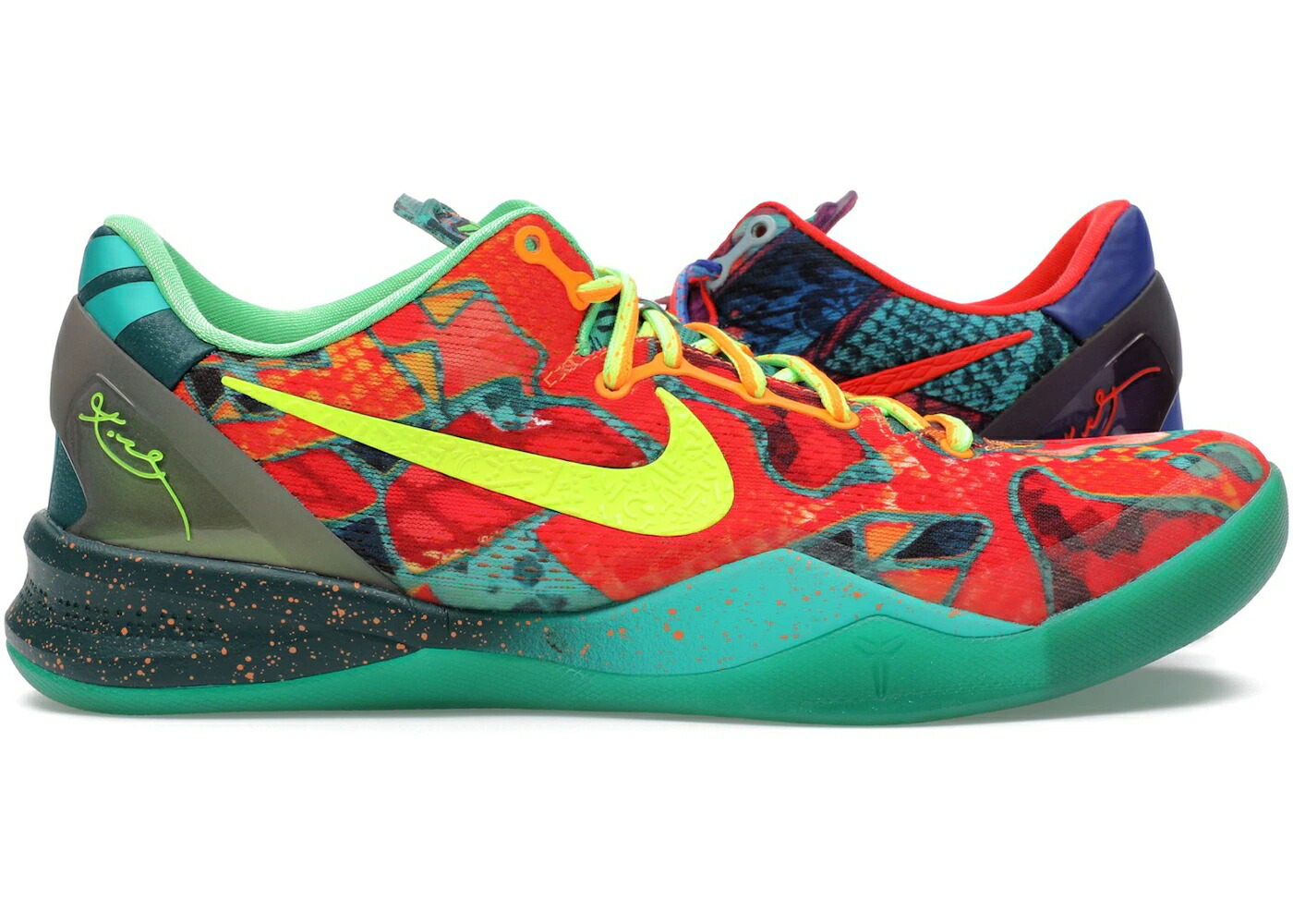 ナイキ コービー 橙 オレンジ色 スニーカー メンズ NIKE KOBE 8 WHAT THE (2013) / ELECTRIC ORANGE VOLT BRIGHT