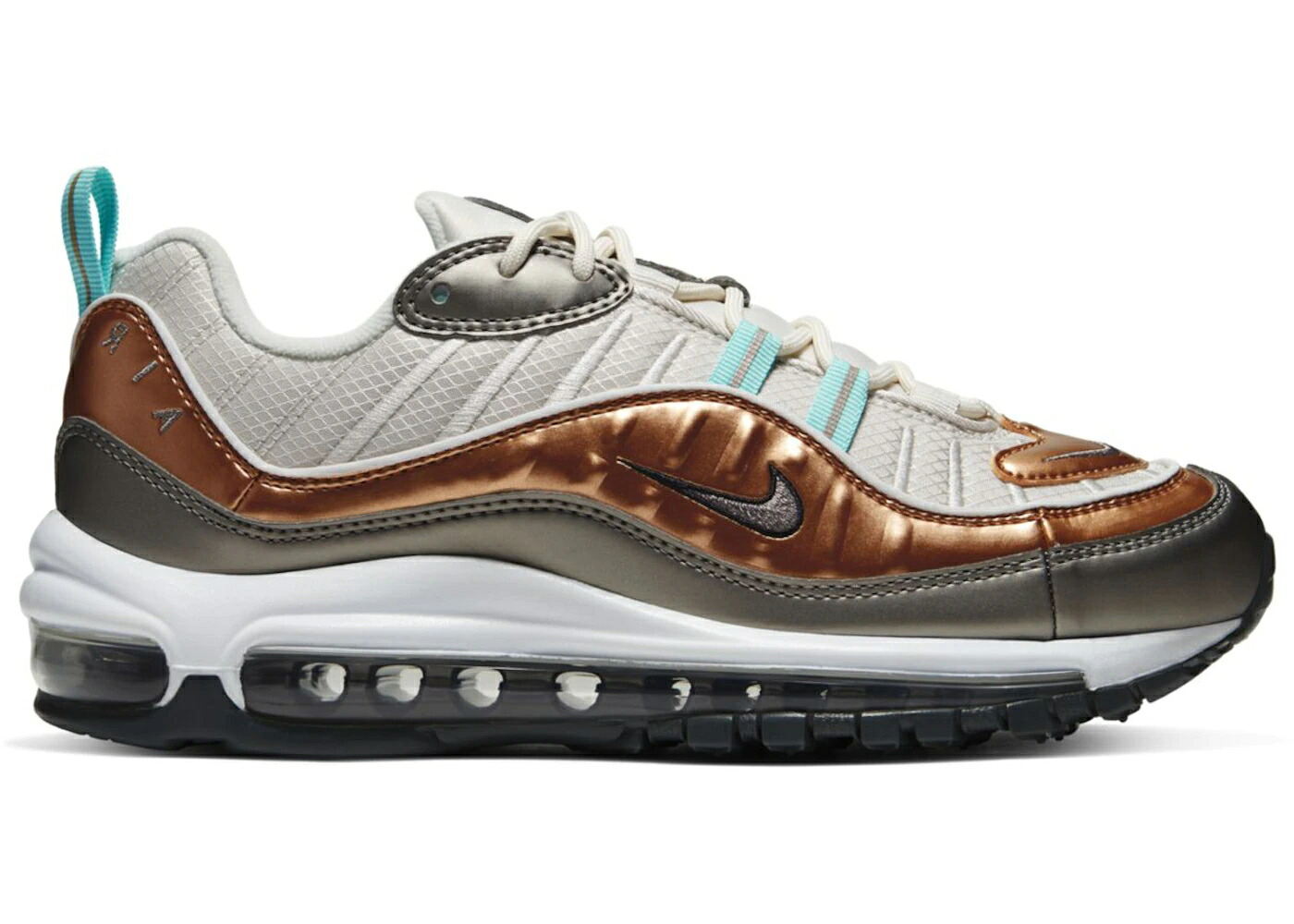 ナイキ マックス 銅 ブロンズ 銅色 コッパー 大気圏マックス WOMEN\u0027S スニーカー レディース NIKE AIR MAX 98 METALLIC BRONZE (WOMEN\u0027S) / PHANTOM COPPER TEAL