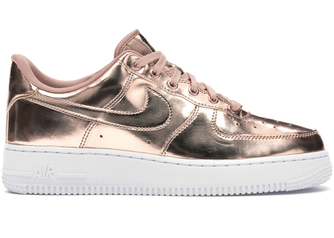 ナイキ 銅 ブロンズ 白色 ホワイト ローズ ゴールド エアフォース WOMEN'S スニーカー レディース NIKE AIR FORCE 1 LOW METALLIC BRONZE (WOMEN'S) / METALLIC BRONZE WHITE ROSE GOLD|スニケス