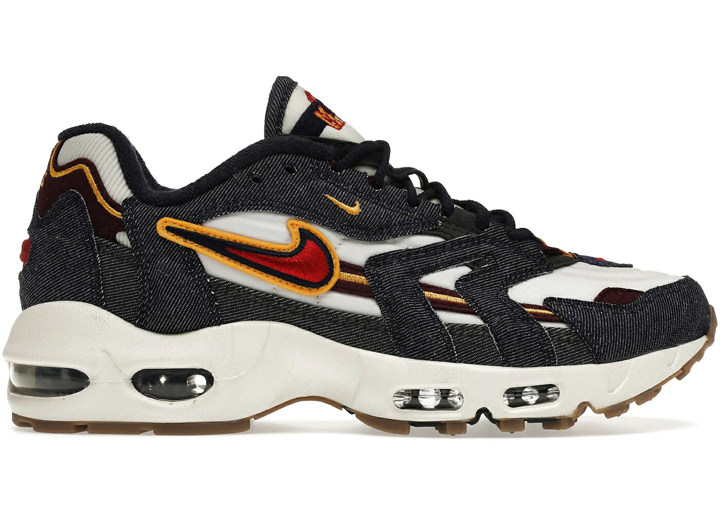 ナイキ マックス 青味 青み 赤 赤いこと エア湖マックス スニーカー メンズ NIKE AIR MAX 96 II BLACKENED BLUE / BLACKENED BLUE GYM RED LIGHT