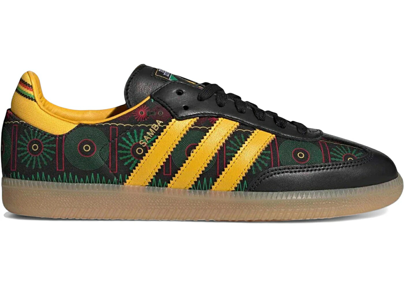 アディダス サンバ コア 黒色 ブラック ゴールド ピュア スニーカー メンズ ADIDAS SAMBA OG BOB MARLEY FOOTBALL IS FREEDOM / CORE BLACK BOLD GOLD PURE RUBY|スニケス