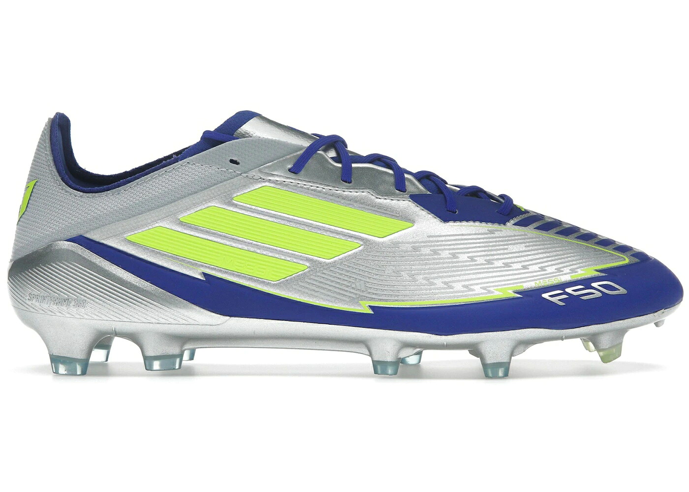 アディダス エリート しろがね色 しろがね色 黄味がかった 黄色 スニーカー メンズ ADIDAS F50 ELITE FG MESSI PLAYER PACK 1 / SILVER METALLIC SOLAR YELLOW