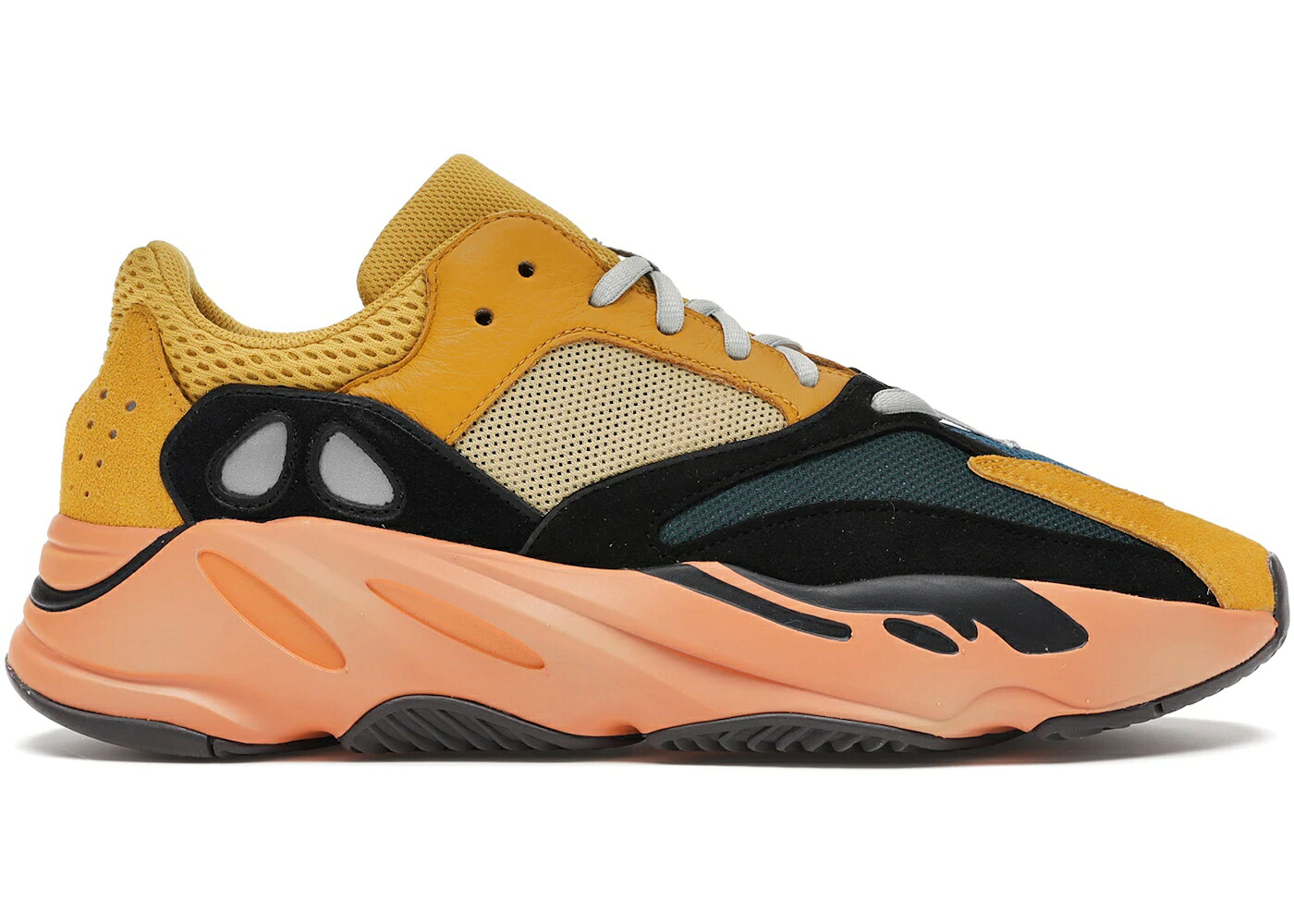 アディダス ブースト 黒いこと 黒いこと 橙 オレンジ色 スニーカー メンズ ADIDAS YEEZY BOOST 700 SUN / SUN BLACK ORANGE