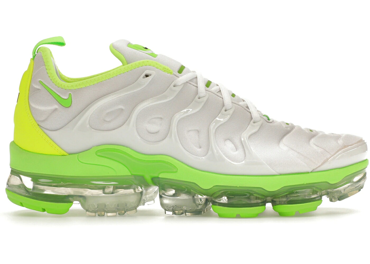 ナイキ 庭球 白いこと 白いこと 緑 緑であること エアヴェイパーマックス スニーカー メンズ NIKE AIR VAPORMAX PLUS TENNIS BALL / WHITE ELECTRIC GREEN メンズ靴-靴