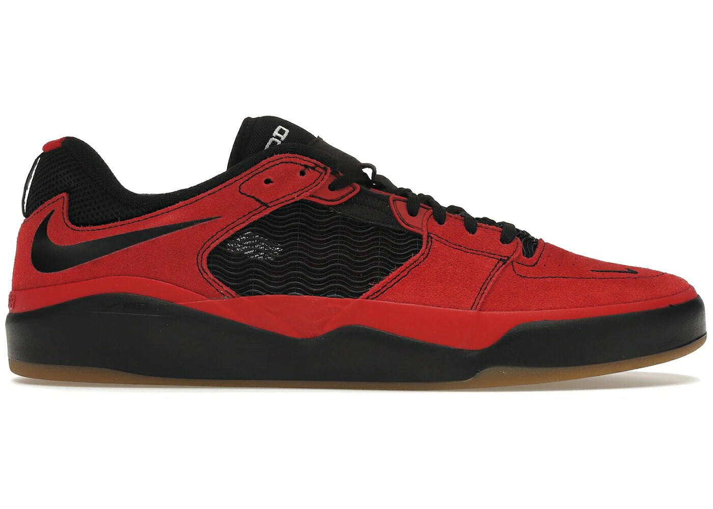 ナイキ エスビー 赤 赤いこと 黒いこと 黒いこと 白いこと 白いこと スニーカー メンズ NIKE SB ISHOD WAIR VARSITY RED BLACK GUM / VARSITY RED VARSITY RED WHITE