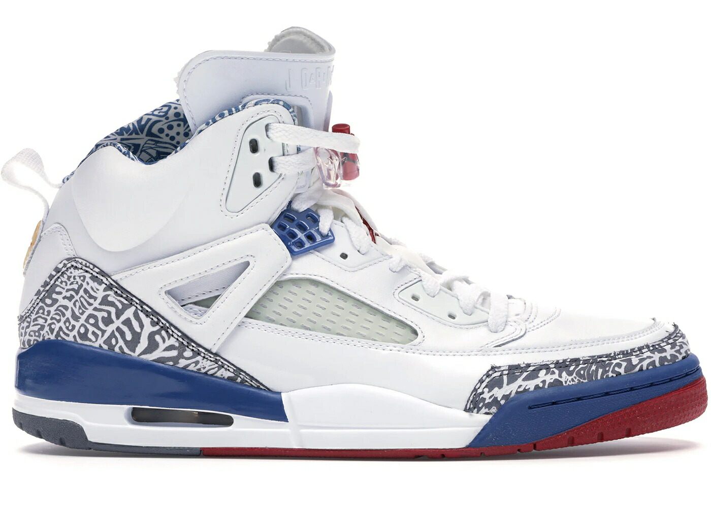 ナイキ ジョーダン 青色 ブルー 白色 ホワイト 赤 レッド スニーカー メンズ JORDAN SPIZIKE TRUE BLUE (2007) / WHITE VARSITY RED TRUE BLUE