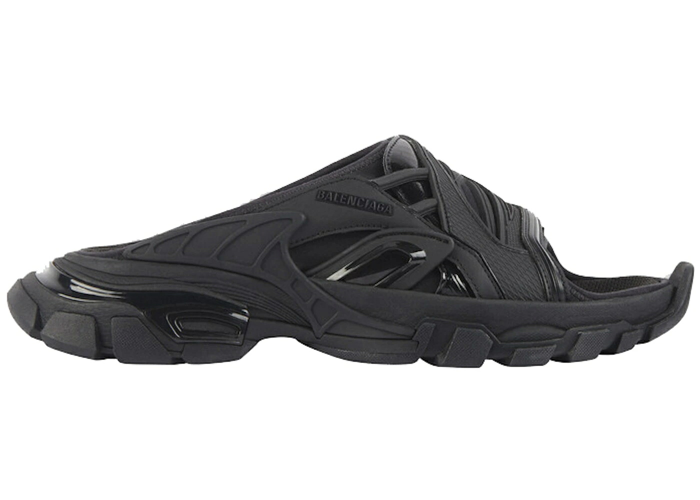バレンシアガ 貨物自動車 サンダル 黒いこと 黒いこと WOMEN\u0027S スニーカー レディース BALENCIAGA TRACK SLIDE BLACK (WOMEN\u0027S) /