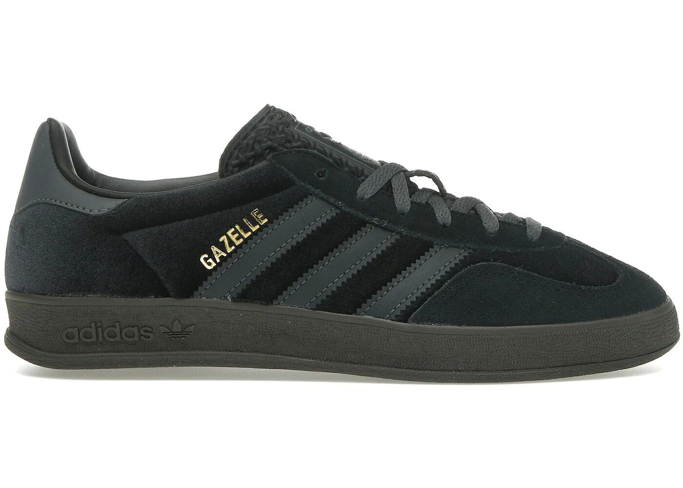 アディダス ガゼル 黒色 ブラック WOMEN'S スニーカー レディース ADIDAS GAZELLE INDOOR BLACK VELVET (WOMEN'S) /｜スニケス