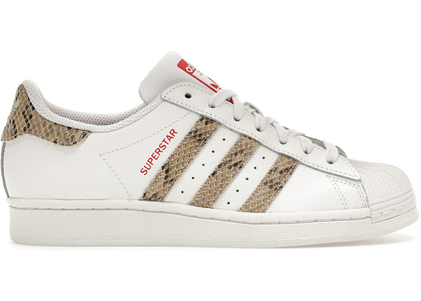 アディダス スーパースター 白色 ホワイト WOMEN'S スニーカー レディース ADIDAS SUPERSTAR WHITE SNAKESKIN (WOMEN'S) / CLOUD WHITE WONDER WHITE BETTER