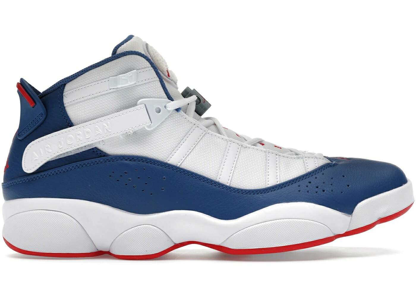 ナイキ ジョーダン リング 青色 ブルー 白色 ホワイト 赤 レッド 銀色 スチール スニーカー メンズ JORDAN 6 RINGS TRUE BLUE / WHITE UNIVERSITY RED LIGHT STEEL