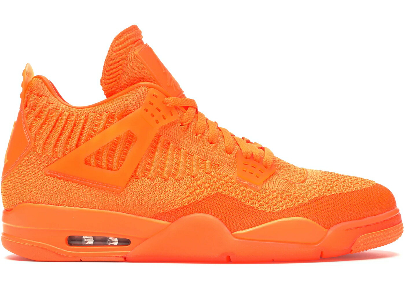 ナイキ ジョーダン 飛球編み物 橙 オレンジ色 黒いこと 黒いこと スニーカー メンズ JORDAN 4 RETRO FLYKNIT ORANGE / ORANGE BLACK ORANGE