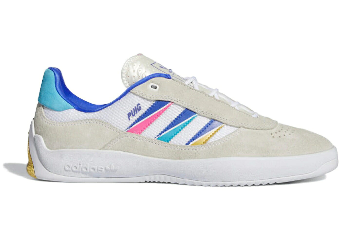 アディダス 白色 ホワイト コア 黒色 ブラック カーボン スニーカー メンズ ADIDAS PUIG WHITE MULTI / CORE BLACK CORE BLACK CARBON