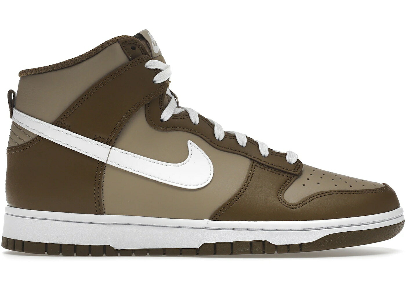 ナイキ ダンク ハイ 茶色 ブラウン 白色 ホワイト ダンクハイ スニーカー メンズ NIKE DUNK HIGH MOCHA / TAN BROWN WHITE