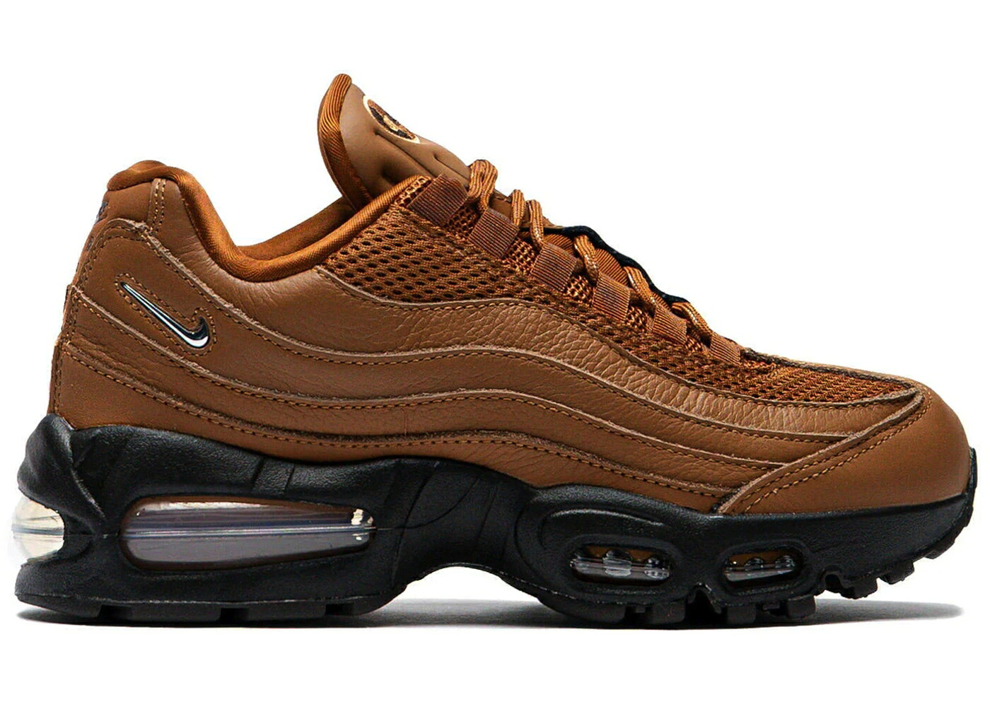 ナイキ マックス バブル スウッシュ スウォッシュ エアマックス WOMEN'S スニーカー レディース NIKE AIR MAX 95 BIG BUBBLE LIGHT BRITISH TAN JEWEL SWOOSH (WOMEN'S) / LIGHT BRITISH TAN FLAX｜スニケス