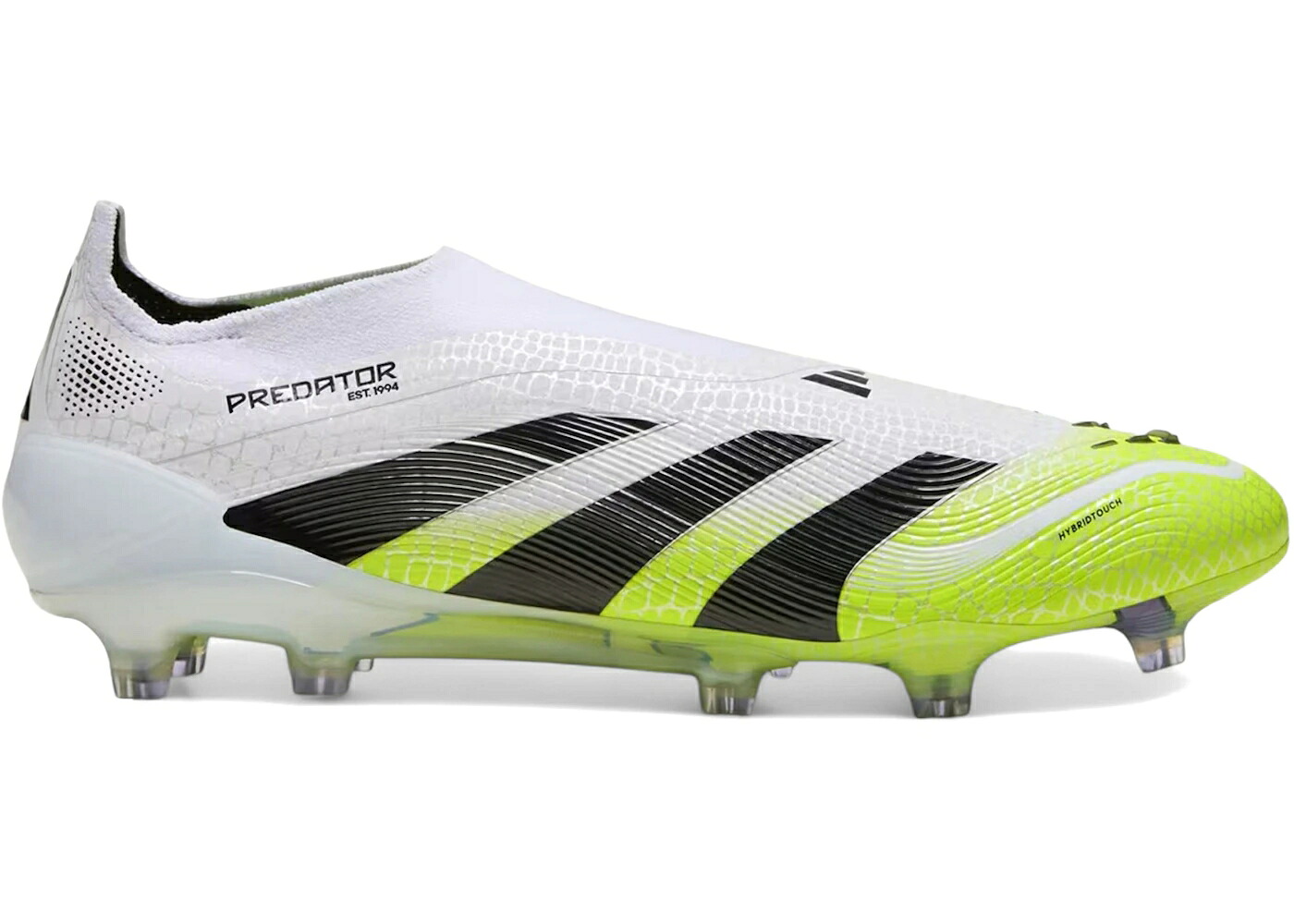 アディダス プレデター エリート 白いこと 白いこと 中核グループ 黒いこと 黒いこと スニーカー メンズ ADIDAS PREDATOR ELITE LACELESS FG RADIANT BLAZE PACK / CLOUD WHITE CORE BLACK LUCID