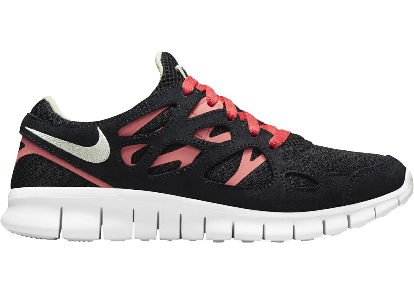ナイキ フリー ラン 黒色 ブラック ライム マジック WOMEN'S スニーカー レディース NIKE FREE RUN 2 BLACK LIME ICE (WOMEN'S) / BLACK LIME ICE MAGIC EMBER｜スニケス
