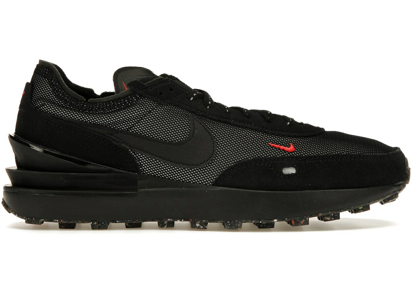 ナイキ ワッフル 黒色 ブラック 灰色 グレー 赤 レッド スニーカー メンズ NIKE WAFFLE ONE BLACK GREY REFLECTIVE / BLACK GREY RED