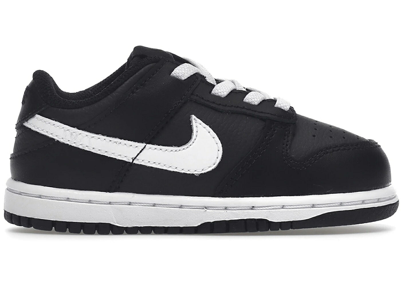 ナイキ ダンク 黒色 ブラック 白色 ホワイト ダンクロー ジュニア キッズ NIKE DUNK LOW BLACK WHITE (2022) (TD) / BLACK OFF NOIR WHITE