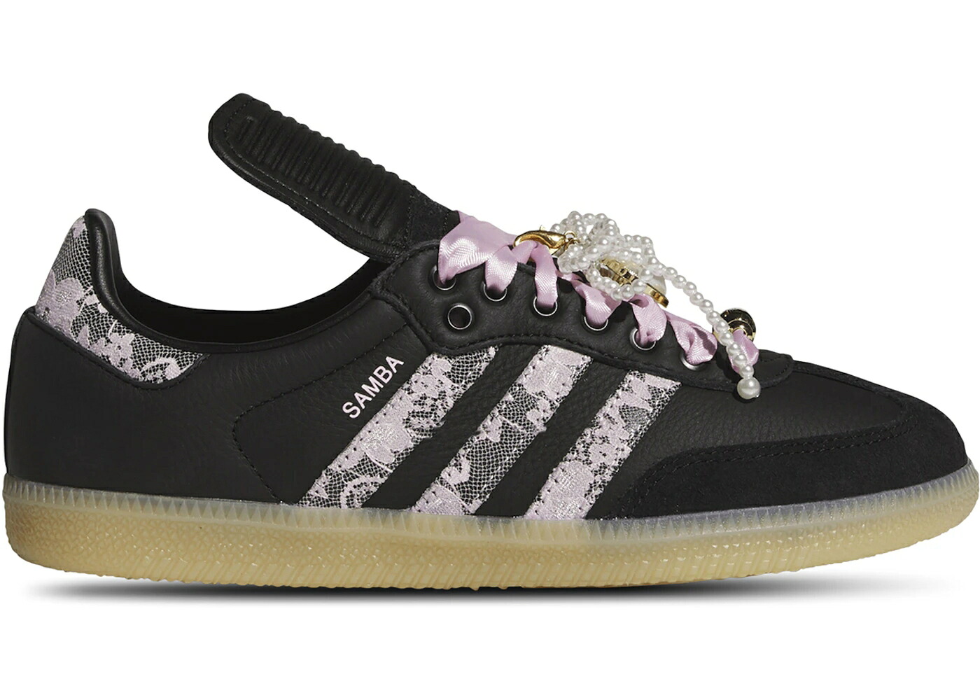 アディダス サンバ 黒いこと 黒いこと サクラ色 中核グループ WOMEN\u0027S スニーカー レディース ADIDAS SAMBA LT BLACK PINK FLORAL PEARLS (WOMEN\u0027S) / CORE BLACK CLEAR PINK BLISS PINK