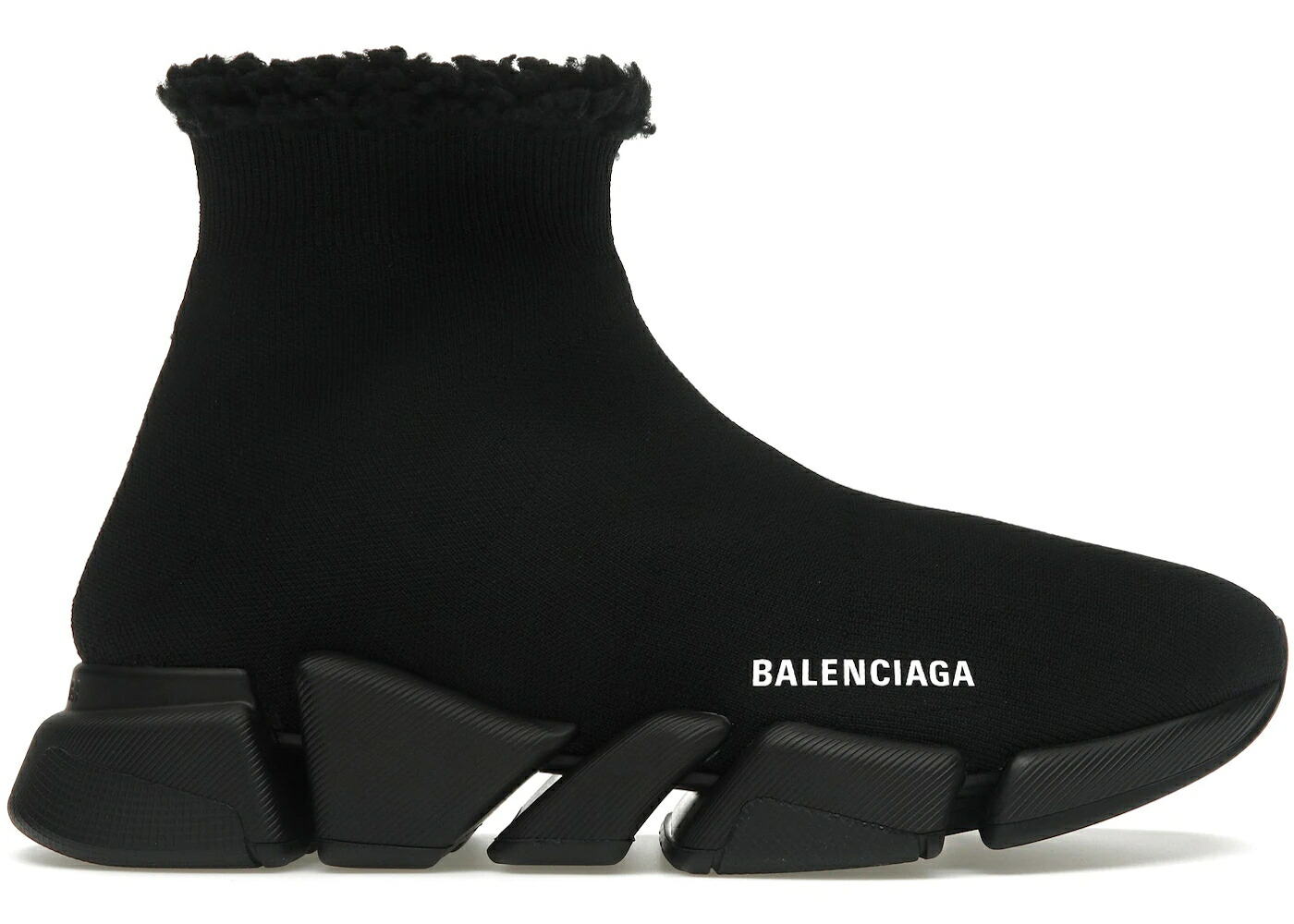 バレンシアガ す早さ 黒いこと 黒いこと 2.0 WOMEN\u0027S スニーカー レディース BALENCIAGA SPEED RECYCLED FAKE FUR BLACK (WOMEN\u0027S) /