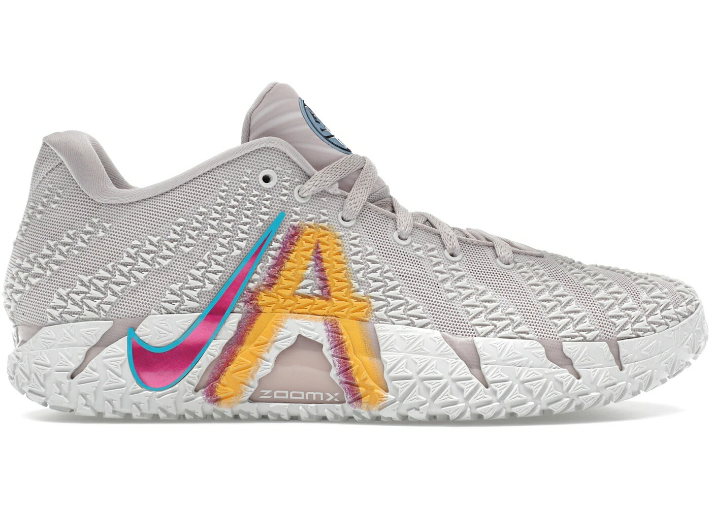 ナイキ プラチナム 紫 相撲取り草 火の手 サクラ色 スニーカー メンズ NIKE JA 3 EYBL / PLATINUM VIOLET FIRE PINK DUSTY