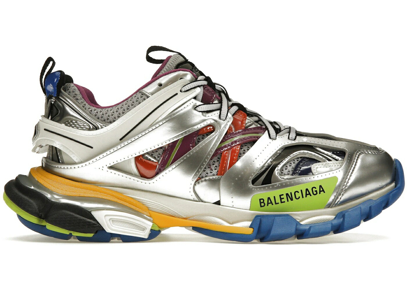 バレンシアガ トラック レザー フリー 白色 ホワイト 銀色 シルバー スニーカー メンズ BALENCIAGA TRACK LEATHER FREE WHITE SILVER MULTI / WHITE SILVER MULTI
