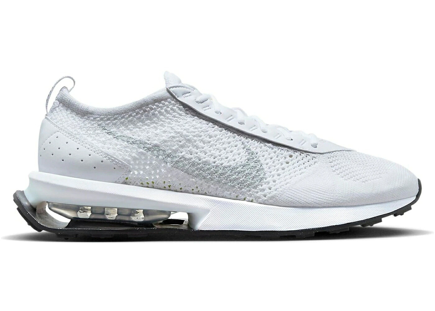 ナイキ マックス フライニット 白色 ホワイト ピュア プラチナム 黒色 ブラック エアマックス スニーカー メンズ NIKE AIR MAX FLYKNIT RACER NEXT NATURE WHITE PURE PLATINUM / WHITE BLACK PURE PLATINUM WHITE｜スニケス
