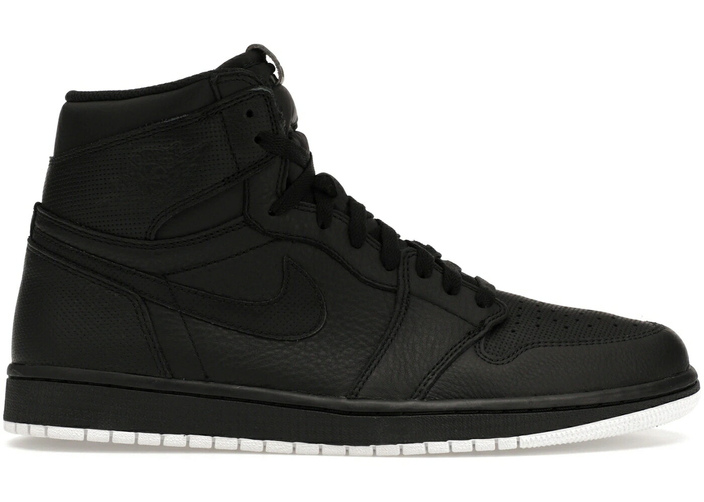ナイキ ジョーダン 黒色 ブラック 白色 ホワイト スニーカー メンズ JORDAN 1 RETRO BLACK PERFORATED / BLACK WHITE BLACK