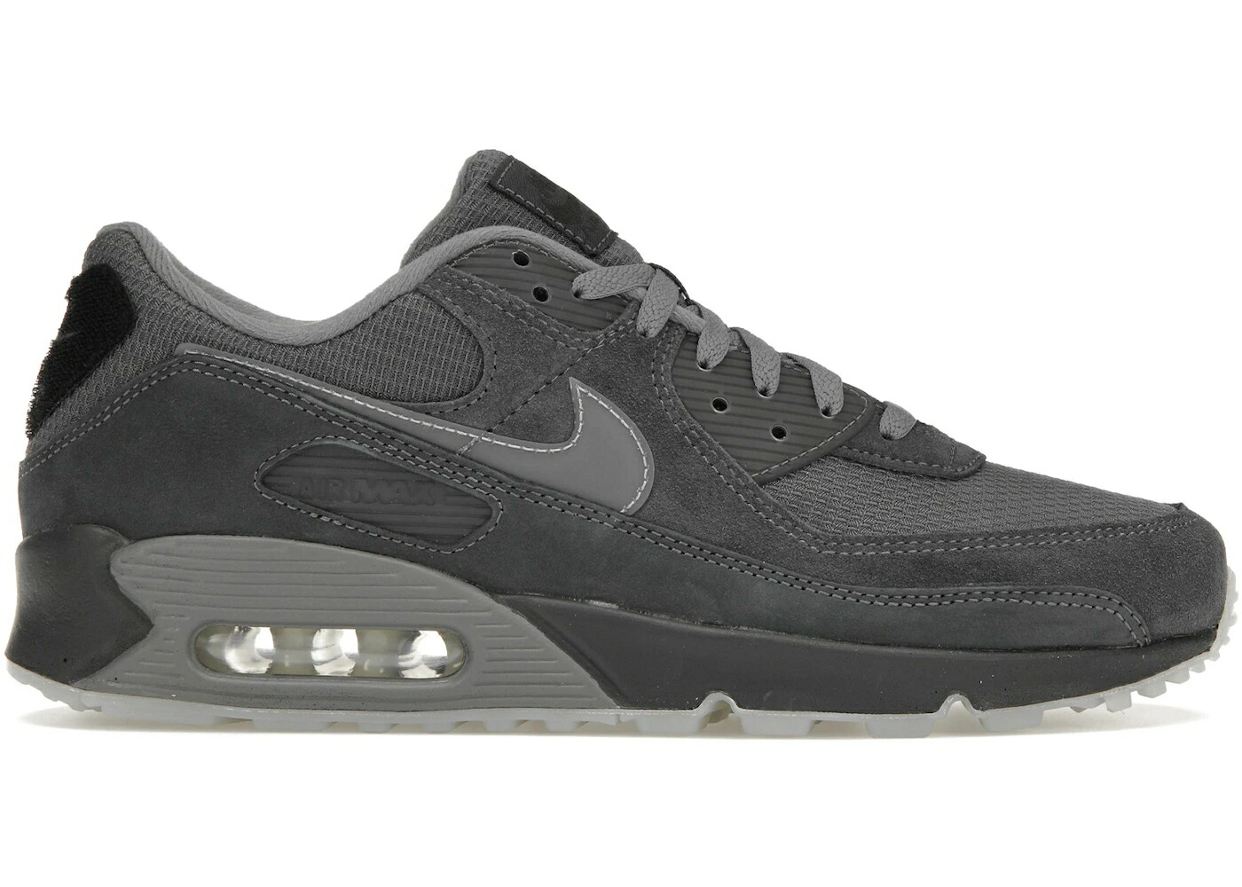 ナイキ マックス 踵 薄墨色 薄墨色 エア湖マックス スニーカー メンズ NIKE AIR MAX 90 VELCRO HEEL PATCH ANTHRACITE / ANTHRACITE LIGHT SMOKE GREY 靴-メンズ靴-スニーカー