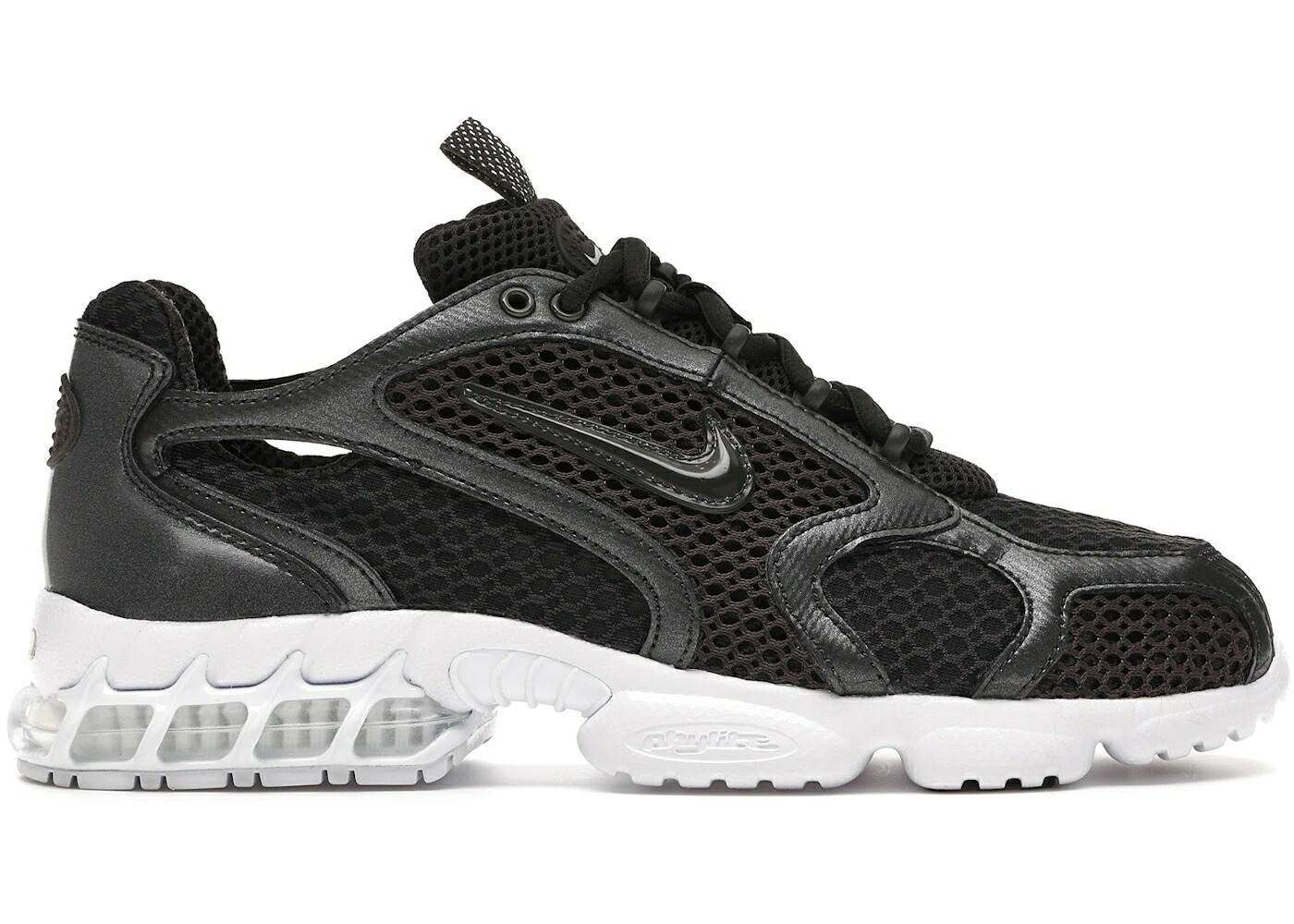 ナイキ 望遠レンズ 黒いこと 黒いこと 白いこと 白いこと スニーカー メンズ NIKE AIR ZOOM SPIRIDON CAGE 2 NEWSPRINT / BLACK BLACK WHITE