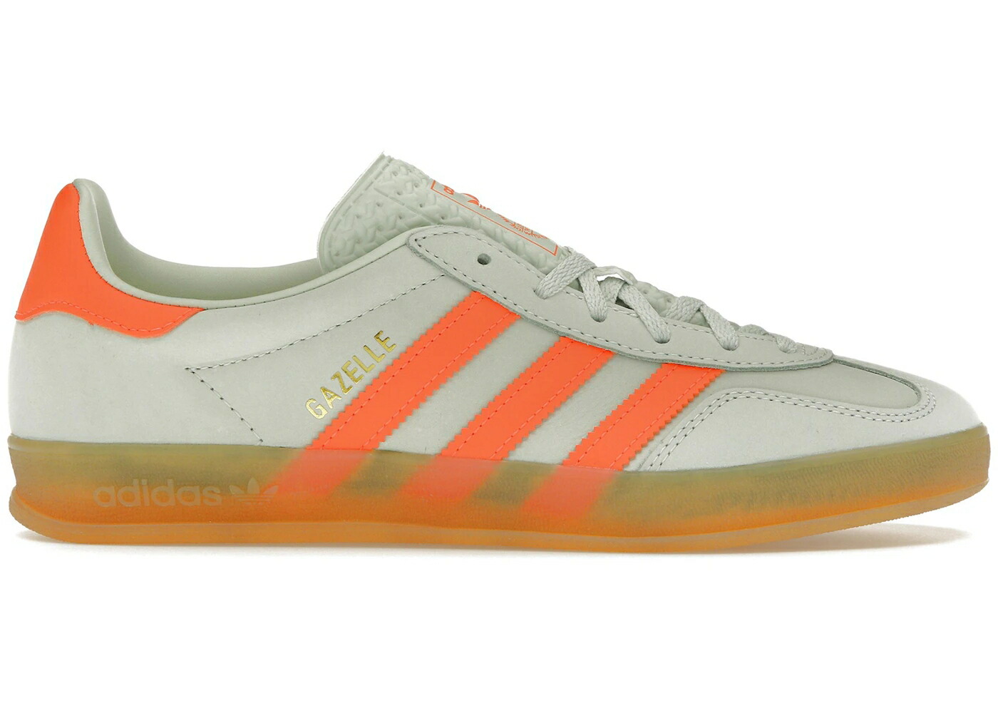 アディダス ガゼル 緑 緑であること 橙 オレンジ色 WOMEN\u0027S スニーカー レディース ADIDAS GAZELLE INDOOR LINEN GREEN SOLAR ORANGE (WOMEN\u0027S) / LINEN GREEN SOLAR ORANGE GUM