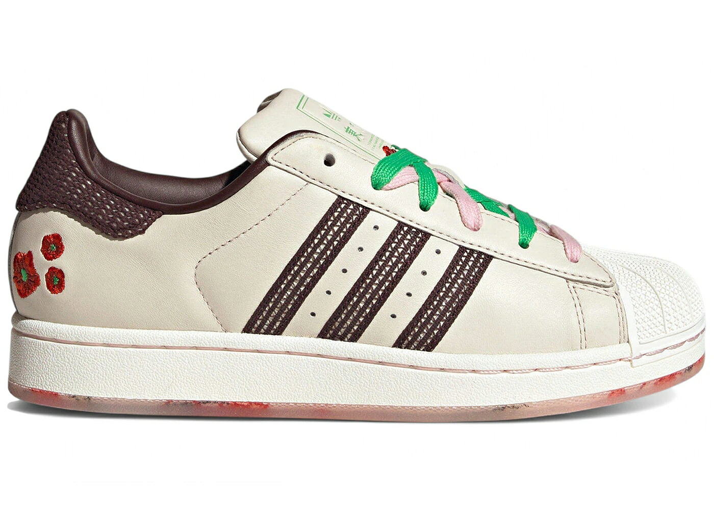 アディダス はやりっ子 ベージュ 赤銅色 赤銅色 赤 赤いこと WOMEN\u0027S スニーカー レディース ADIDAS SUPERSTAR II SAKURA BEIGE (WOMEN\u0027S) / BEIGE BROWN RED