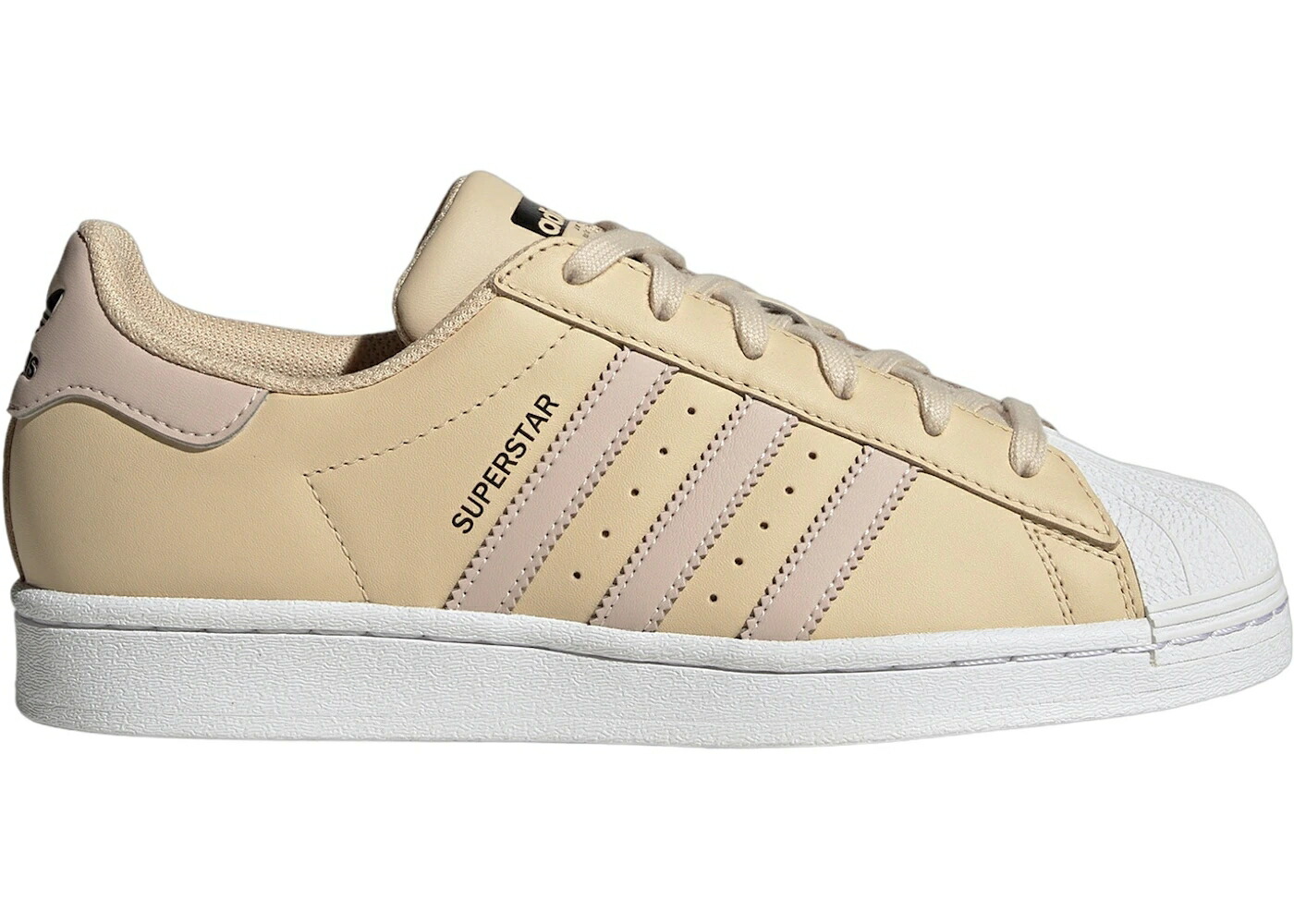 アディダス スーパースター 砂色 サンド コア 黒色 ブラック WOMEN'S スニーカー レディース ADIDAS SUPERSTAR SAND STRATA WONDER TAUPE CORE BLACK (WOMEN'S) / SAND STRATA WONDER TAUPE CORE