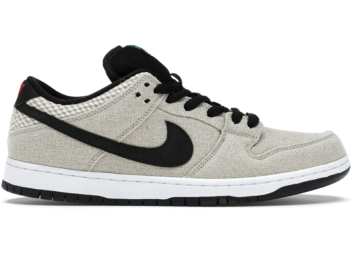 ナイキ エスビー ダンク 白色 ホワイト 赤 レッド 黒色 ブラック ダンクロー スニーカー メンズ NIKE SB DUNK LOW 420 / BAMBOO WHITE CHALLENGE RED BLACK｜スニケス