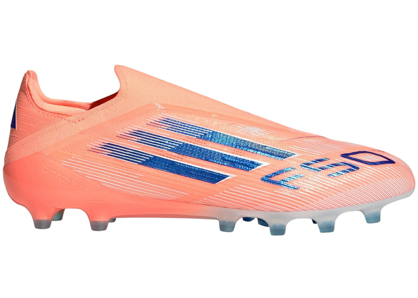 アディダス エリート 橙 オレンジ色 青み 青色 スニーカー メンズ ADIDAS F50 ELITE LACELESS AG CORAL BLAZE PACK / BEAM ORANGE LUCID BLUE CLOUD
