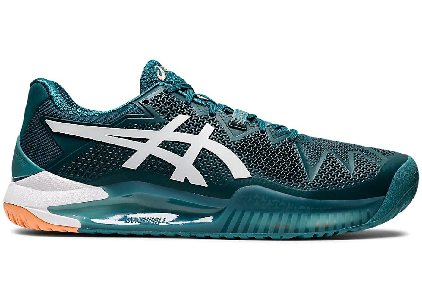 アシックス 白色 ホワイト スニーカー メンズ ASICS GEL RESOLUTION 8 VELVET PINE / VELVET PINE WHITE