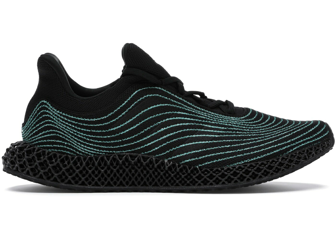 アディダス ウルトラ ブースト 黒色 ブラック コア 青色 ブルー ウルトラブースト スニーカー メンズ ADIDAS ULTRA BOOST 4D UNCAGED PARLEY BLACK / CORE BLACK CORE BLACK BLUE