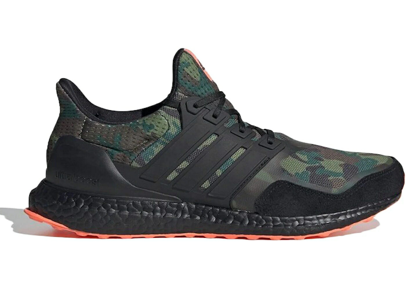 アディダス ウルトラ ブースト カモ柄 黒色 ブラック 橙 オレンジ ウルトラブースト スニーカー メンズ ADIDAS ULTRA BOOST CAMO / CAMO BLACK ORANGE