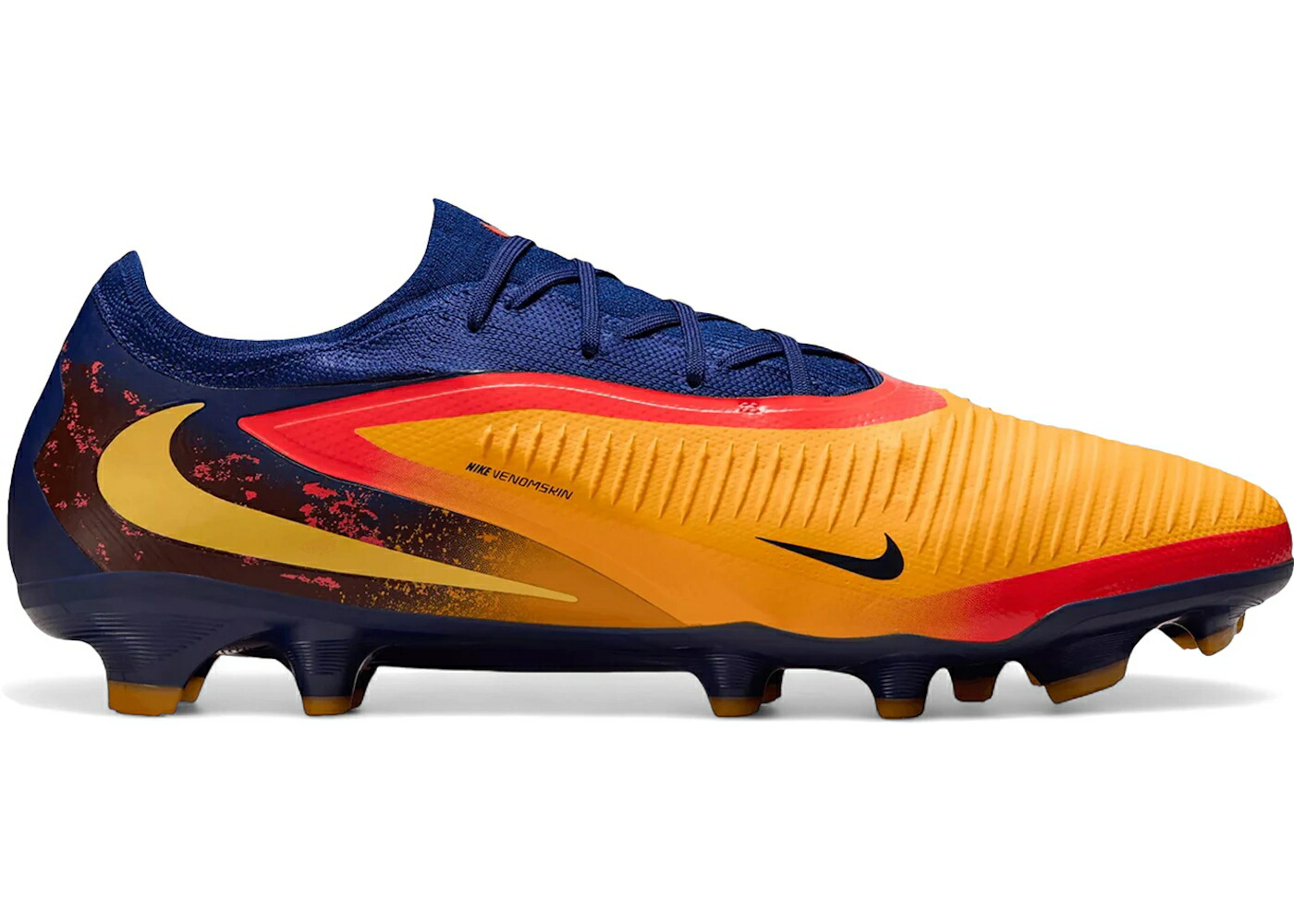ナイキ プロ レーザー 橙 オレンジ 青色 ブルー スニーカー メンズ NIKE PHANTOM 6 LOW PRO FG ERLING HAALAND PRECISION UNDER PRESSURE / LASER ORANGE BLUE VOID LEMON