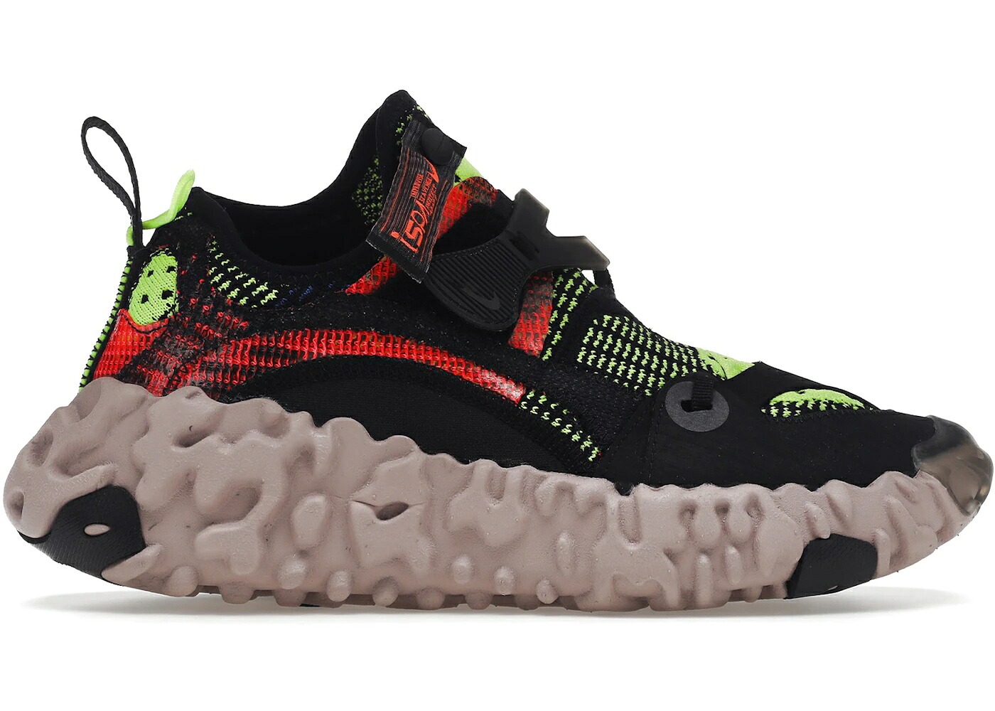 ナイキ 黒いこと 黒いこと 赤 赤いこと スニーカー メンズ NIKE ISPA OVERREACT BLACK RED VOLT / BLACK RED VOLT 靴-スニーカー