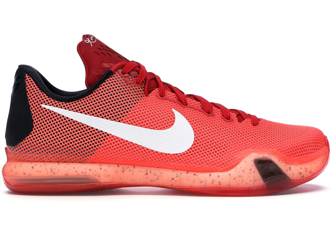 ナイキ コービー 赤 赤いこと 白いこと 白いこと スニーカー メンズ NIKE KOBE 10 HOT LAVA / UNIVERSITY RED WHITE BRIGHT
