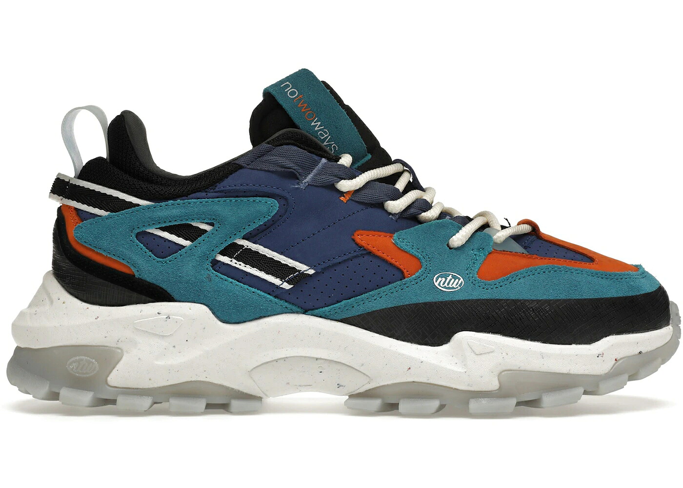 青碧 青色 橙 オレンジ色 スニーカー メンズ NOTWOWAYS SAPHFIRE / COASTAL BLUE NOTWOWAYS ORANGE 靴-スニーカー-メンズ靴
