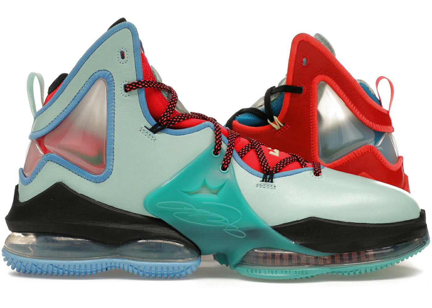 ナイキ レブロン クリムゾン スニーカー メンズ NIKE LEBRON 19 THE MAP / BRIGHT CRIMSON MALACHITE COCONUT
