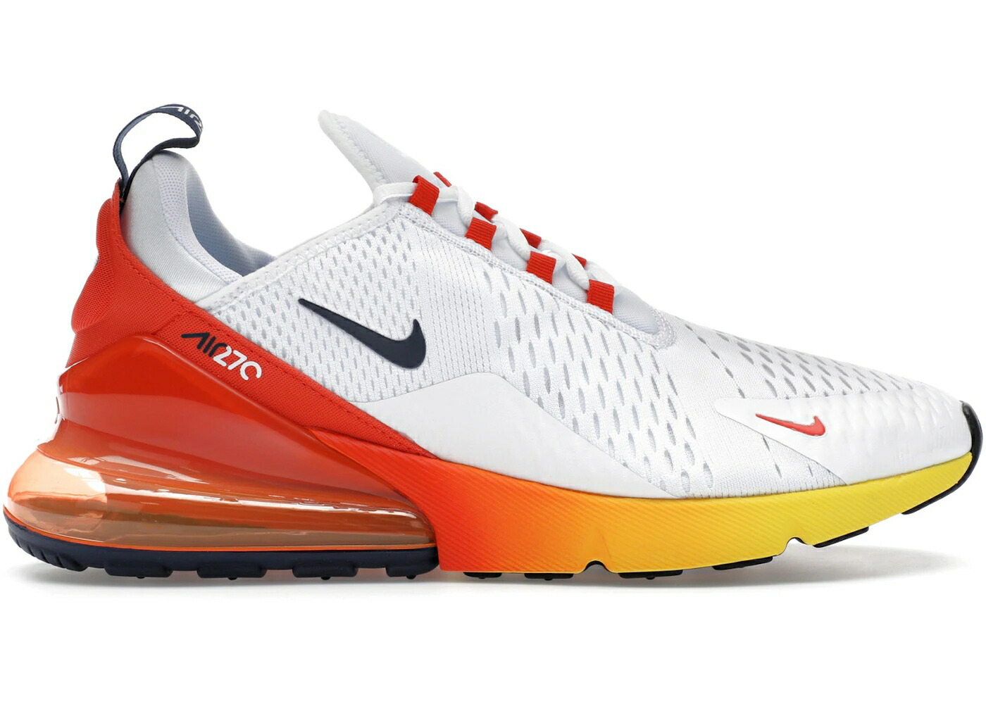 ナイキ マックス ヒューストン アストロズ 白色 ホワイト 紺色 ネイビー チーム 橙 オレンジ エアマックス スニーカー メンズ NIKE AIR MAX 270 HOUSTON ASTROS / WHITE MIDNIGHT NAVY TEAM ORANGE