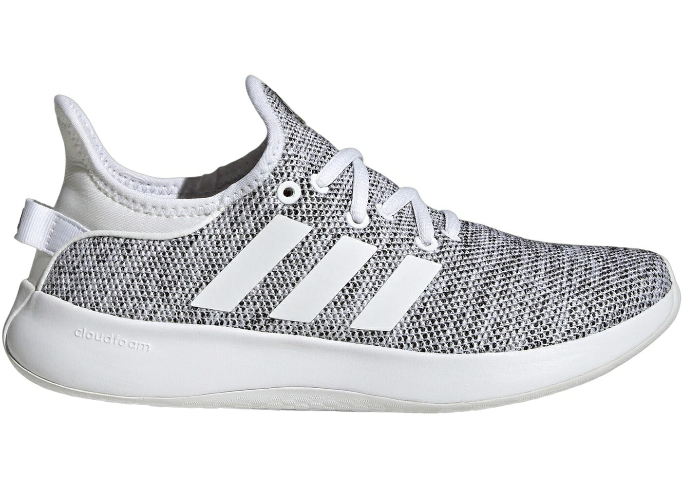 アディダス ピュア 白色 ホワイト コア 黒色 ブラック WOMEN'S スニーカー レディース ADIDAS CLOUDFOAM PURE CLOUD WHITE CORE BLACK (WOMEN'S) / CLOUD WHITE CLOUD WHITE CORE