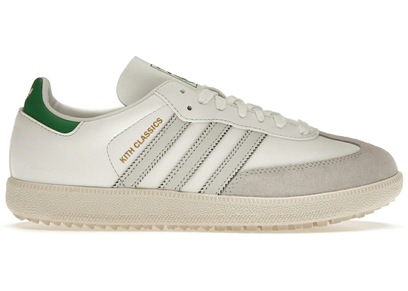 アディダス サンバ ゴルフ 白いこと 白いこと 薄墨色 薄墨色 スニーカー メンズ ADIDAS SAMBA GOLF KITH WHITE / WHITE DASH GREY OFF WHITE
