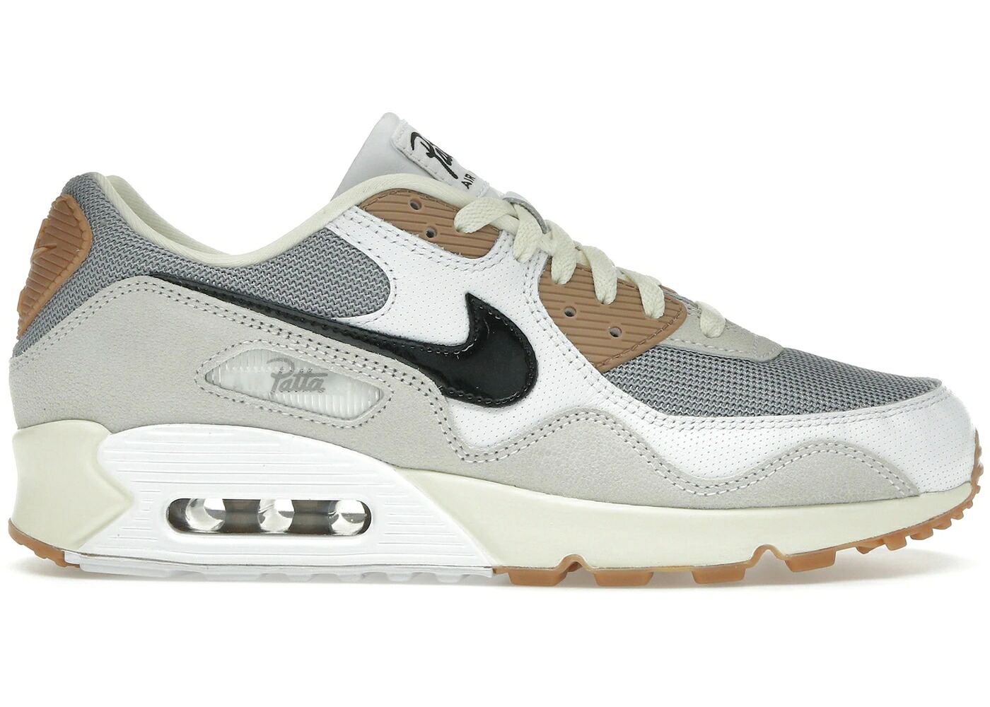 ナイキ マックス 薄墨色 薄墨色 白いこと 白いこと 大気圏マックス スニーカー メンズ NIKE AIR MAX 90 SP PATTA WAVES PARTICLE GREY COCONUT MILK / PARTICLE GREY COCONUT MILK WHITE