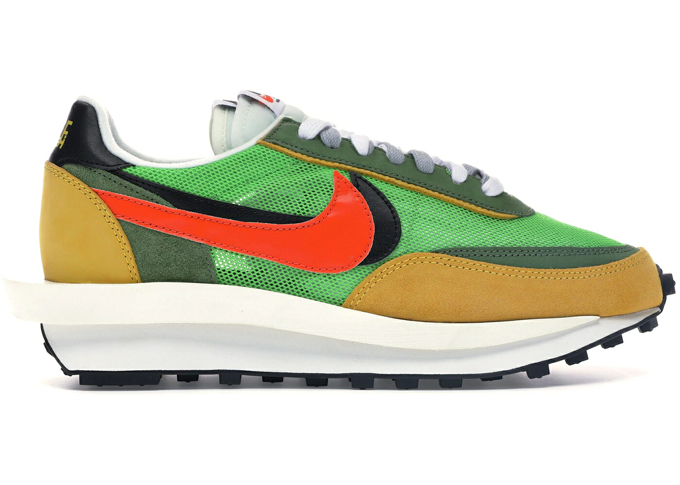 ナイキ ワーヘル 緑 緑であること 黒いこと 黒いこと スニーカー メンズ NIKE LD WAFFLE SACAI GREEN GUSTO / GREEN GUSTO BLACK VARSITY MAIZE