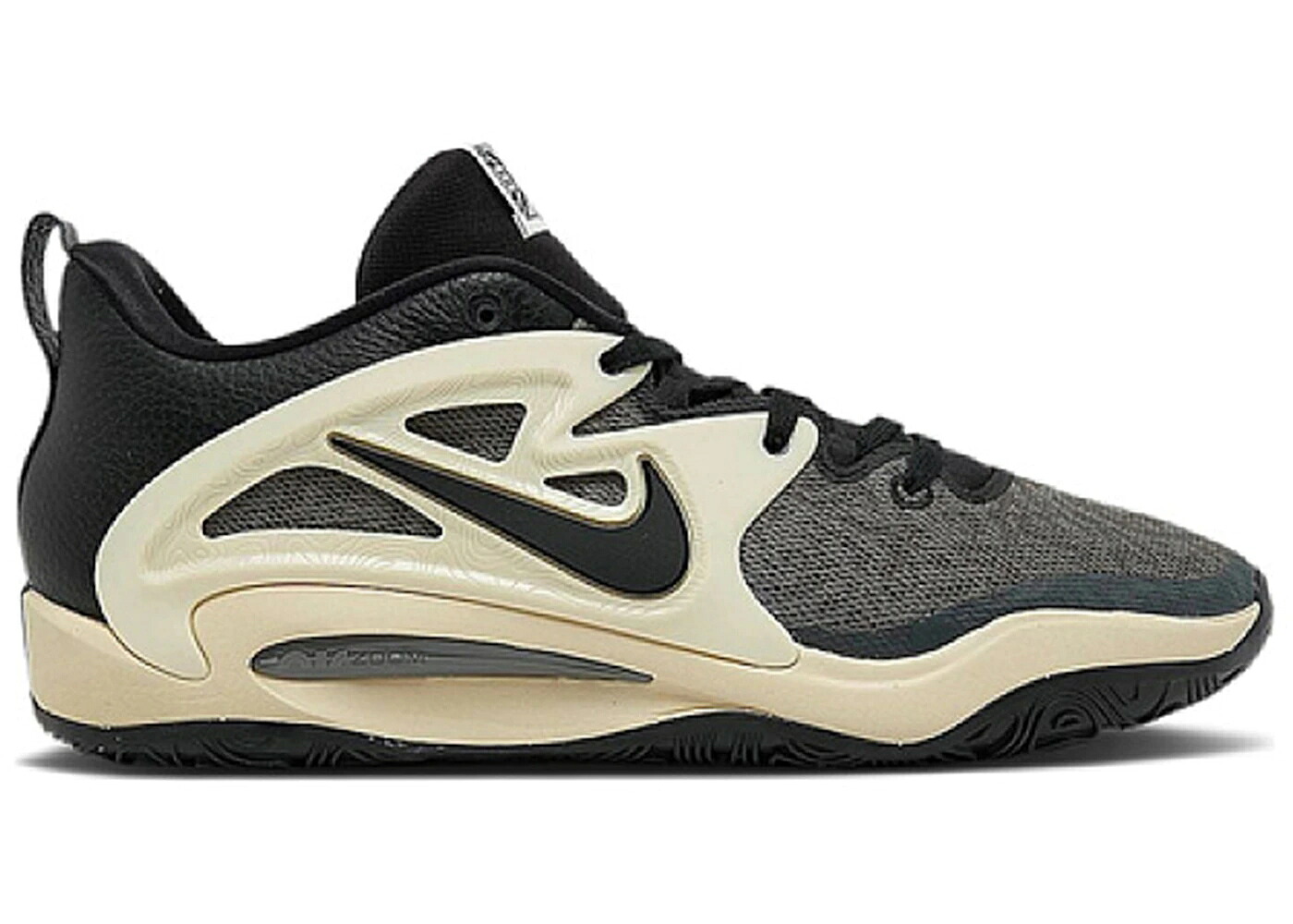 ナイキ 黒色 ブラック 灰色 グレー スニーカー メンズ NIKE KD 15 50 YEARS OF HIP-HOP / BLACK SMOKE GREY BEACH
